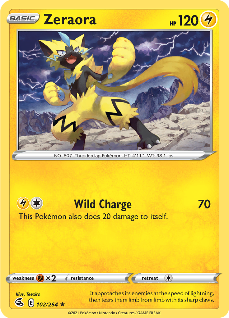 Zeraora (Reverse Holo)