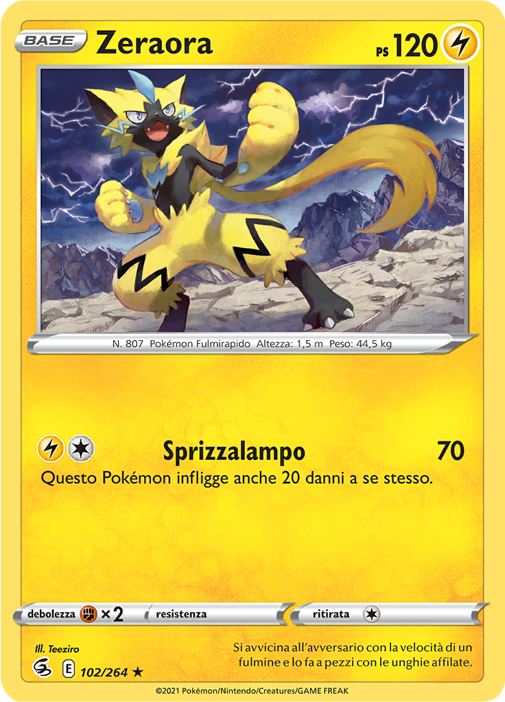 Zeraora (Reverse Holo)