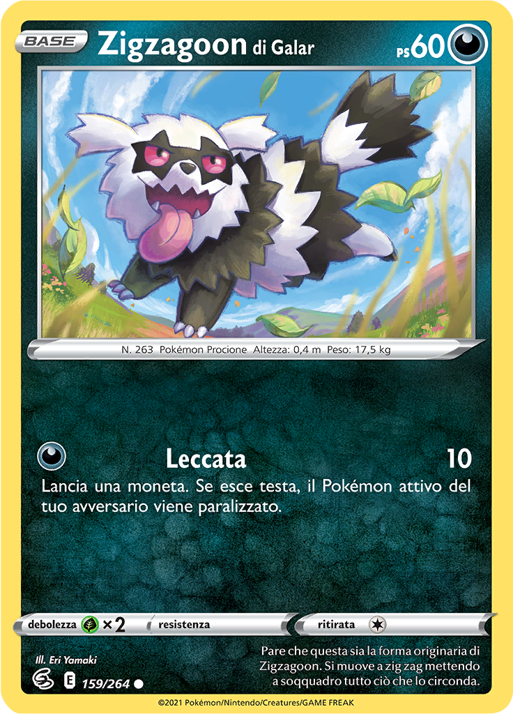 Zigzagoon di Galar (Reverse Holo)