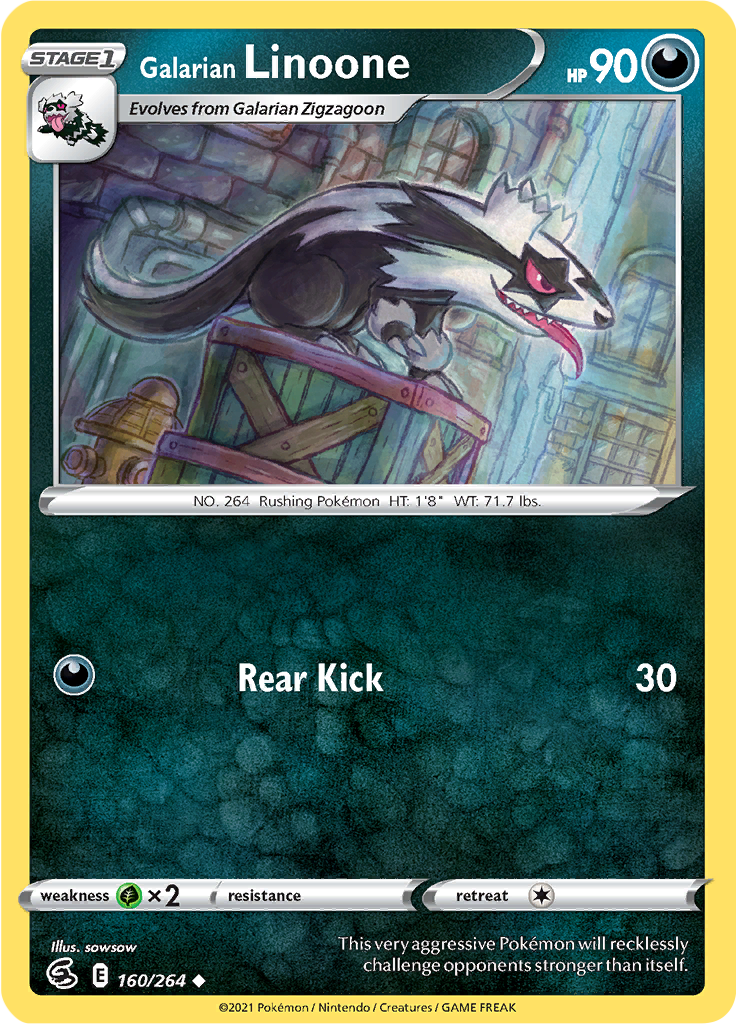 Galarian Linoone (Reverse Holo)