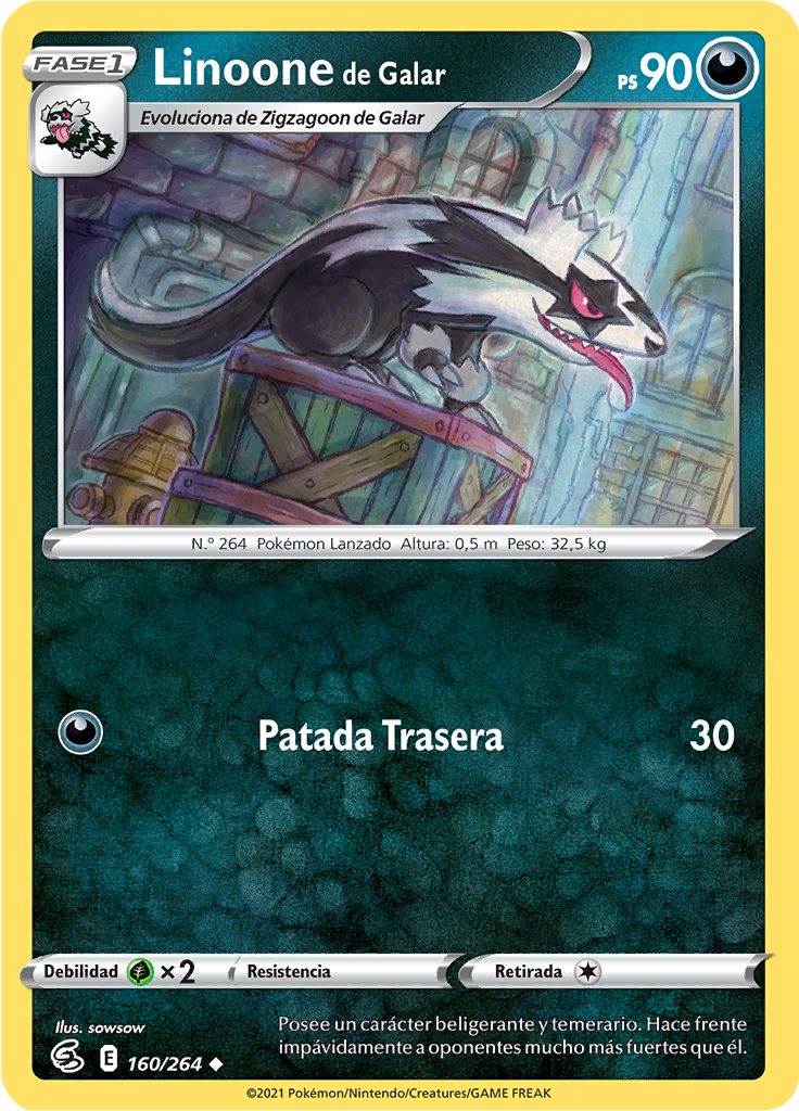 Linoone de Galar (Reverse Holo)