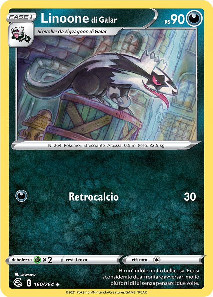 Linoone di Galar (Reverse Holo)