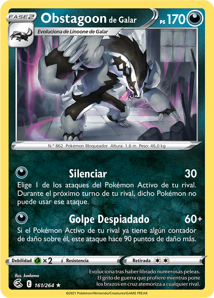 Obstagoon de Galar (Reverse Holo)