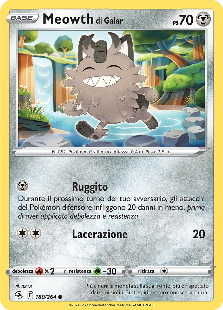 Meowth di Galar (Reverse Holo)