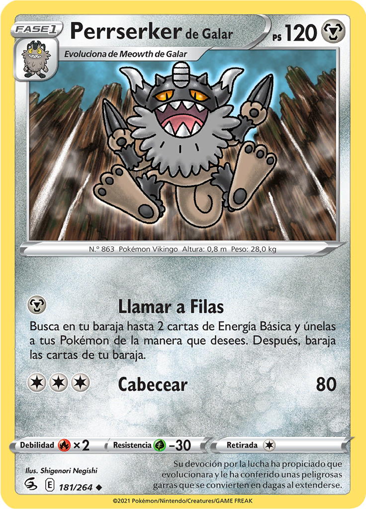 Perrserker de Galar (Reverse Holo)