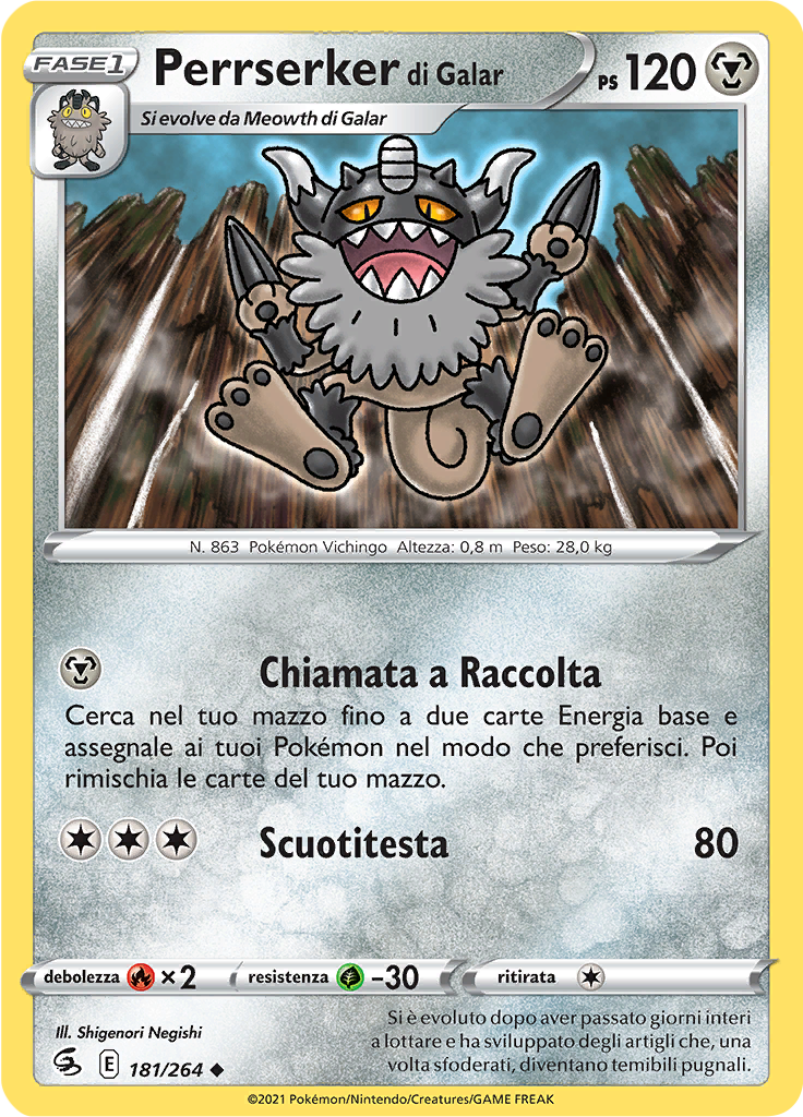 Perrserker di Galar (Reverse Holo)