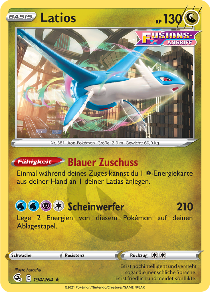 Latios (Reverse Holo)
