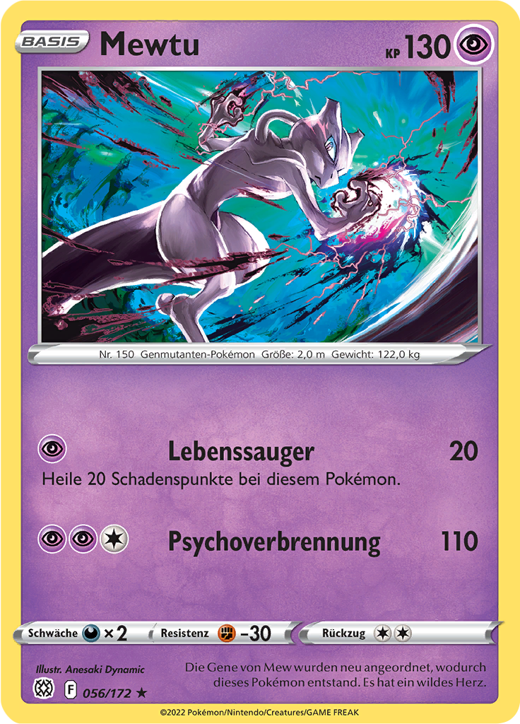 Mewtu (Reverse Holo)