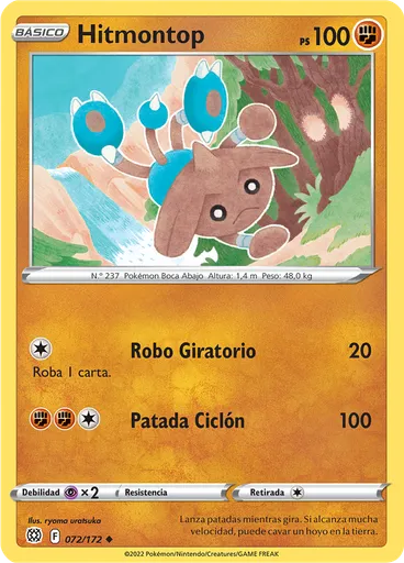 Hitmontop (Reverse Holo)