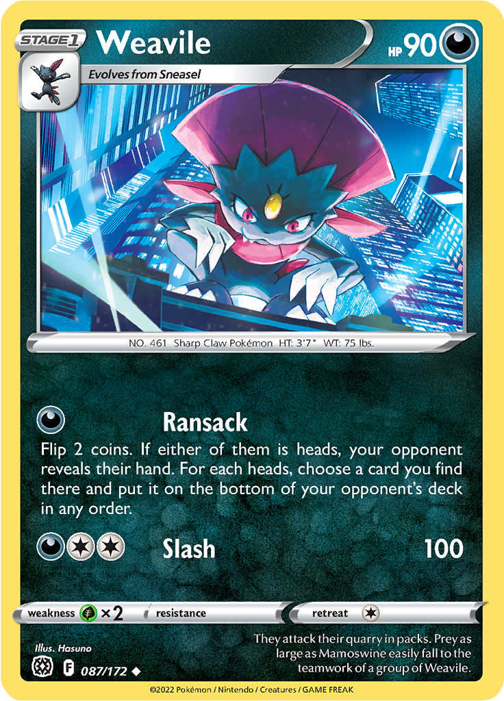 Weavile (Reverse Holo)