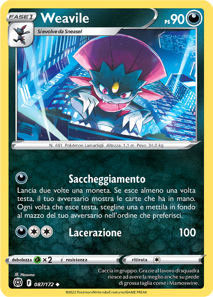 Weavile (Reverse Holo)