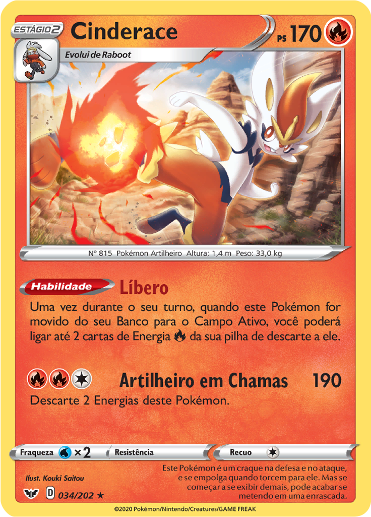 Cinderace (Reverse Holo)