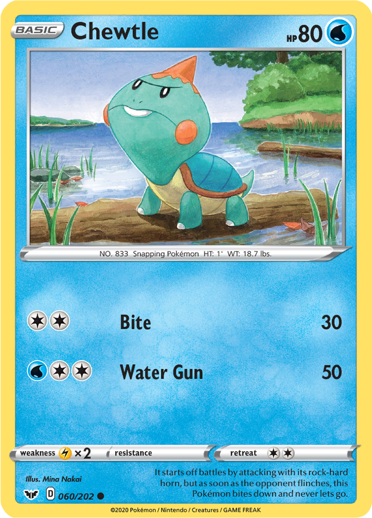 Chewtle (Reverse Holo)