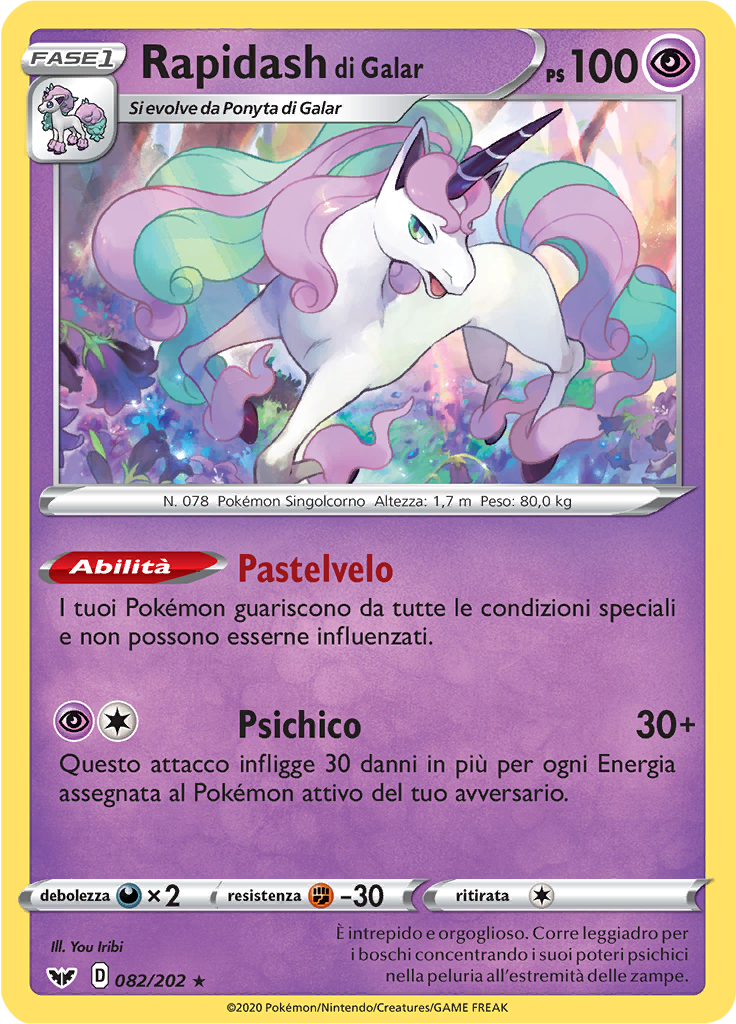 Rapidash di Galar (Reverse Holo)