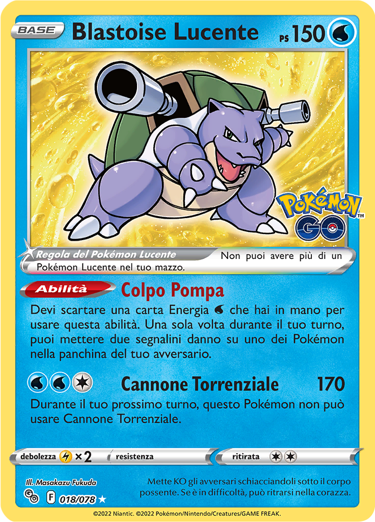 Blastoise Lucente