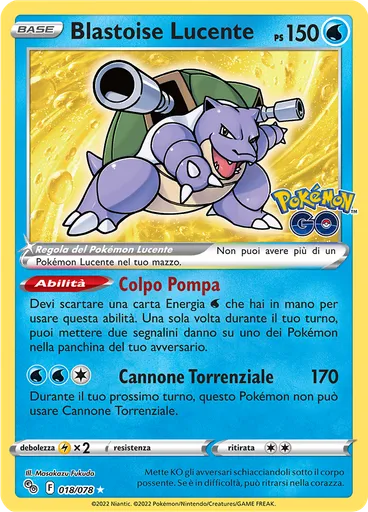 Blastoise Lucente