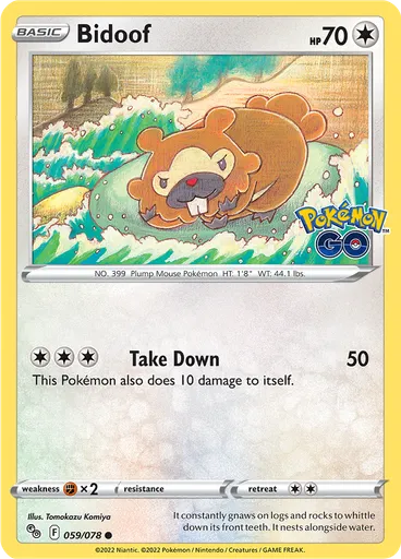 Bidoof (Reverse Holo)