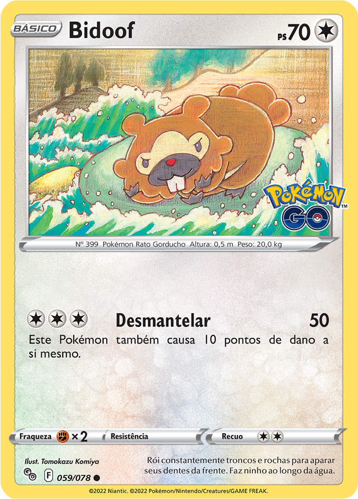 Bidoof (Reverse Holo)