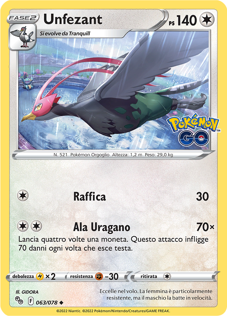 Unfezant (Reverse Holo)