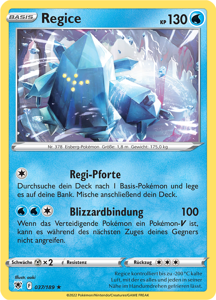 Regice (Reverse Holo)