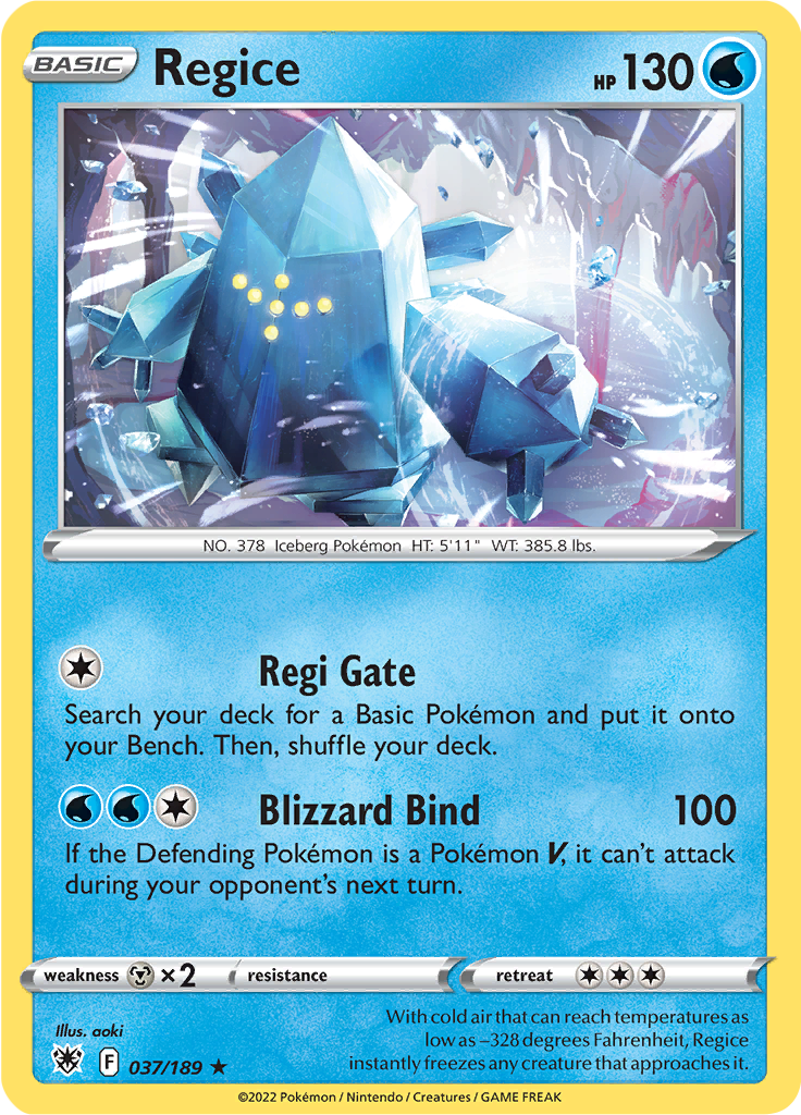 Regice (Reverse Holo)