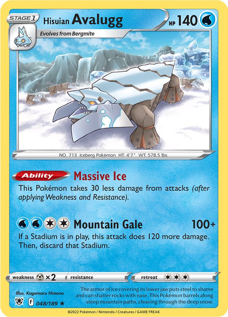 Hisuian Avalugg (Reverse Holo)