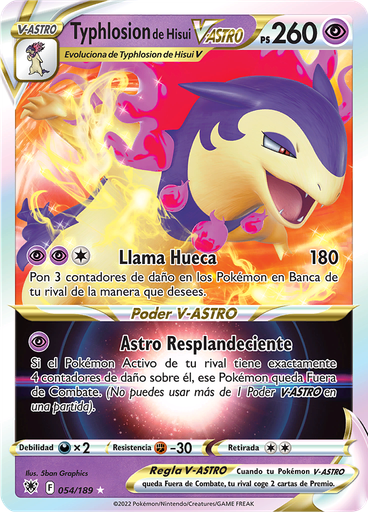 Typhlosion de Hisui V-ASTRO