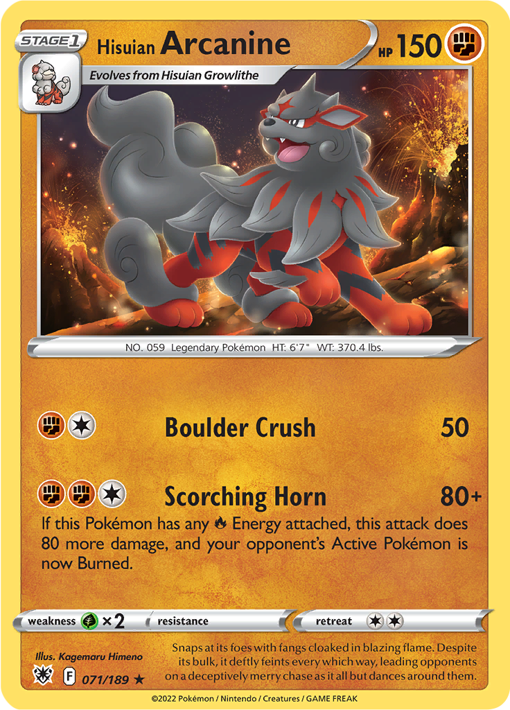 Hisuian Arcanine (Reverse Holo)