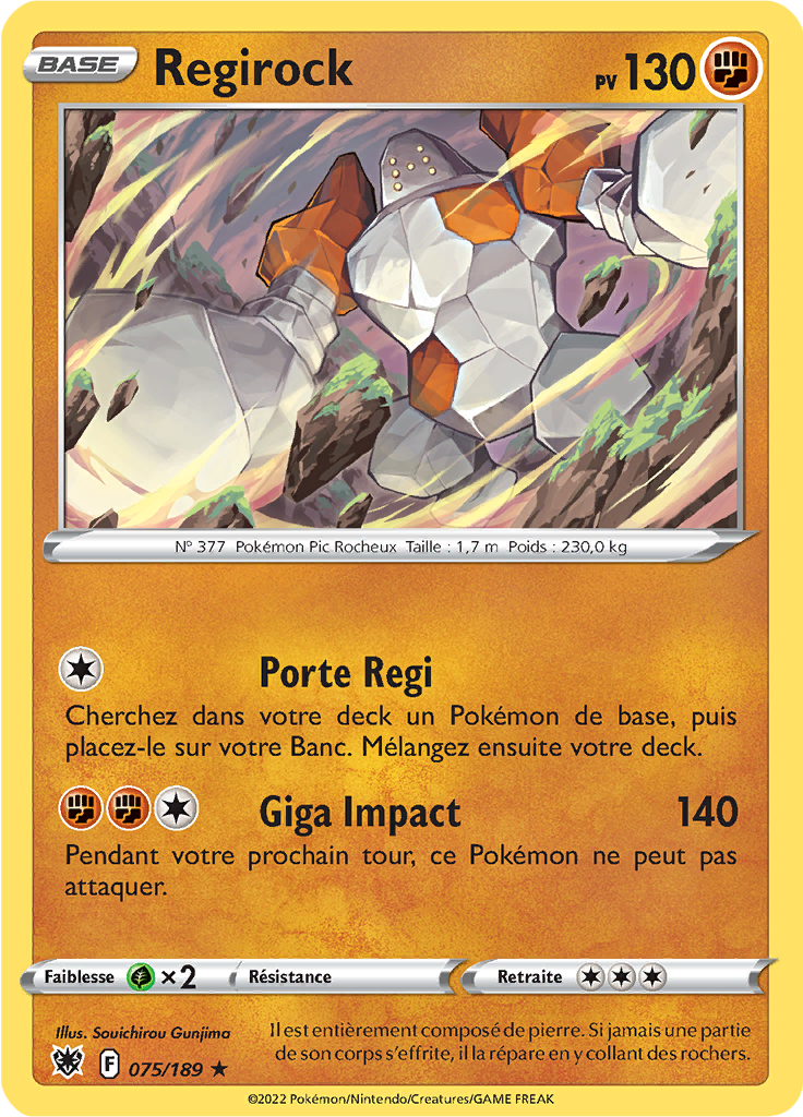 Regirock (Reverse Holo)
