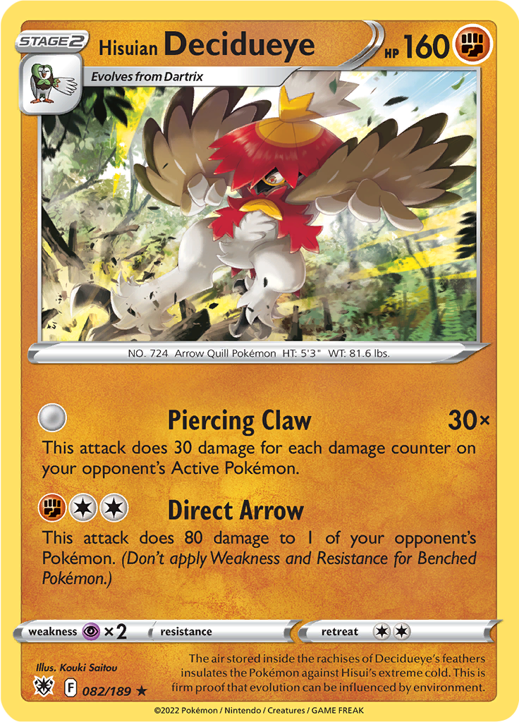 Hisuian Decidueye (Reverse Holo)