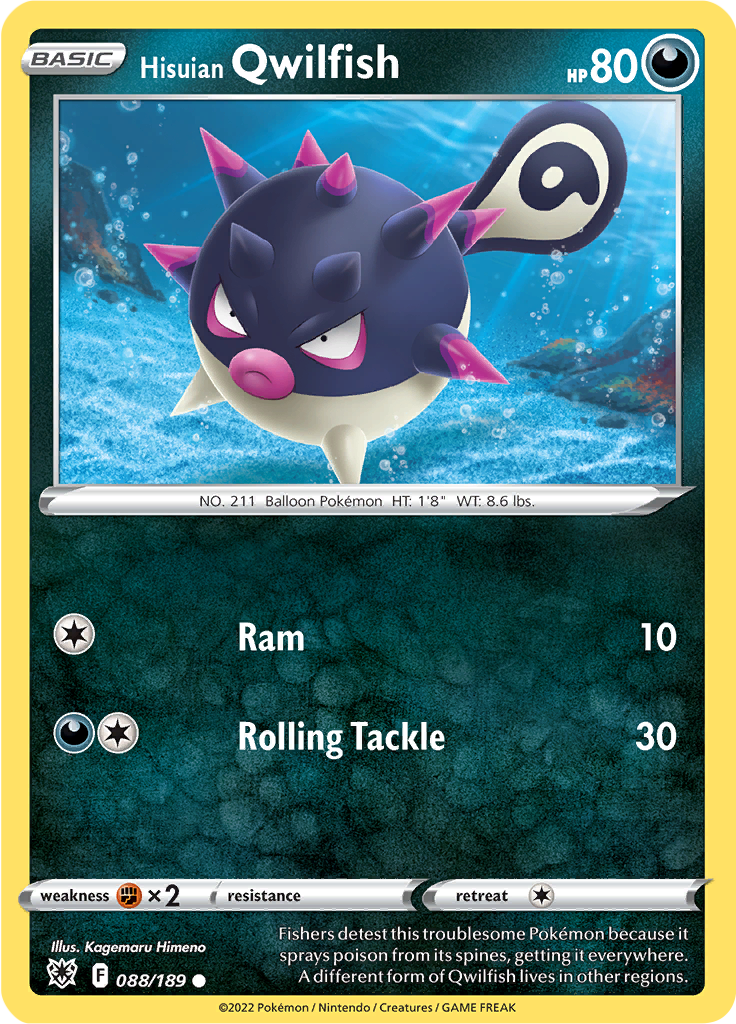Hisuian Qwilfish (Reverse Holo)