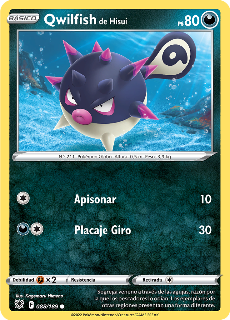 Qwilfish de Hisui (Reverse Holo)