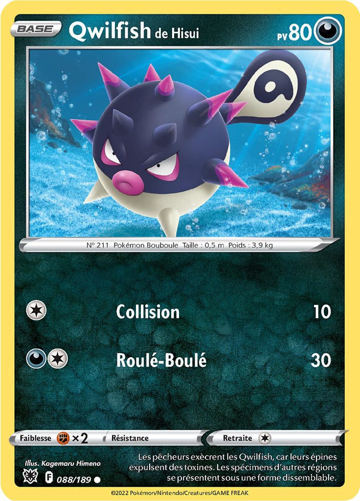 Qwilfish de Hisui (Reverse Holo)