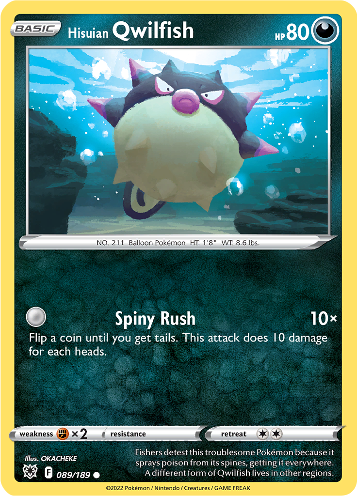 Hisuian Qwilfish (Reverse Holo)
