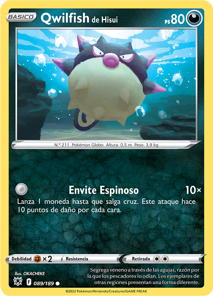 Qwilfish de Hisui (Reverse Holo)