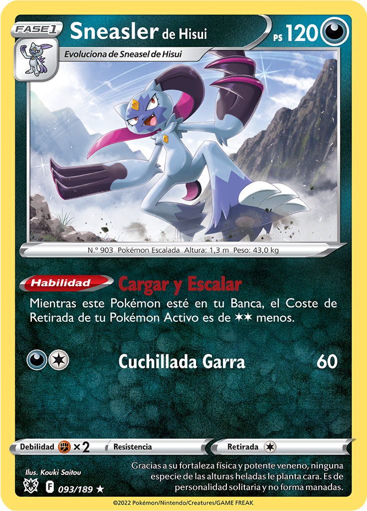 Sneasler de Hisui (Reverse Holo)