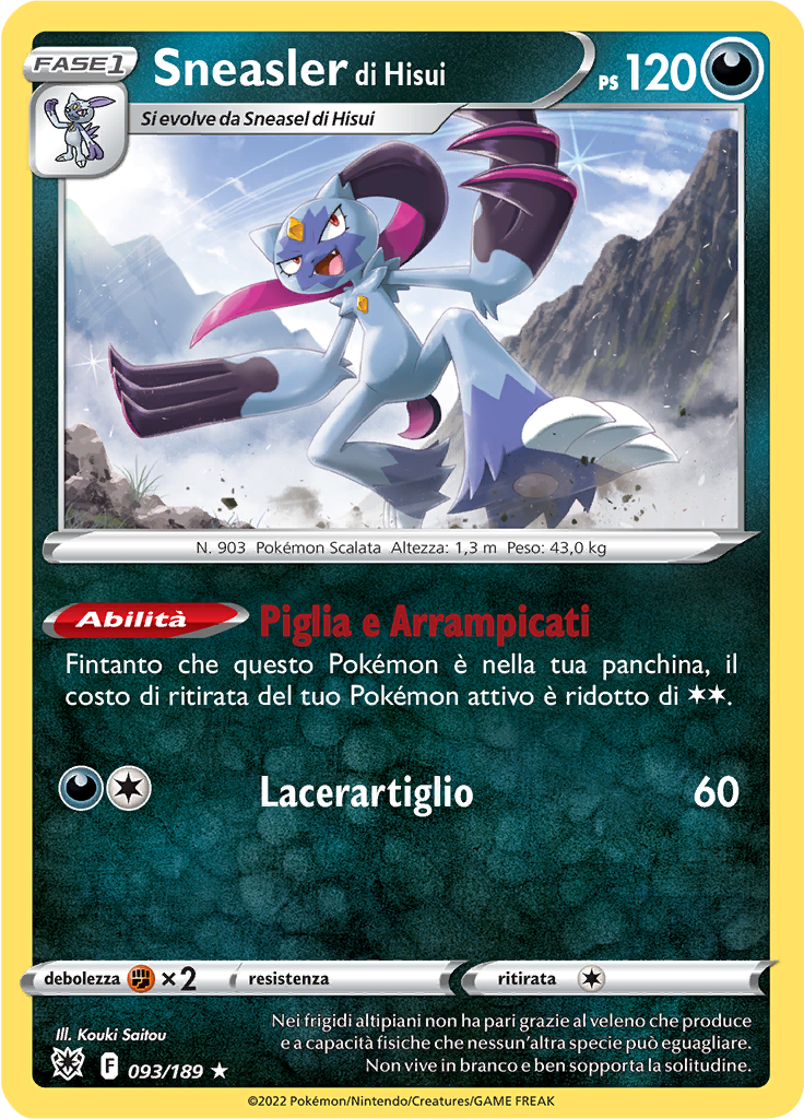 Sneasler di Hisui (Reverse Holo)