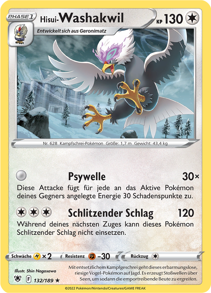Hisui-Washakwil (Reverse Holo)