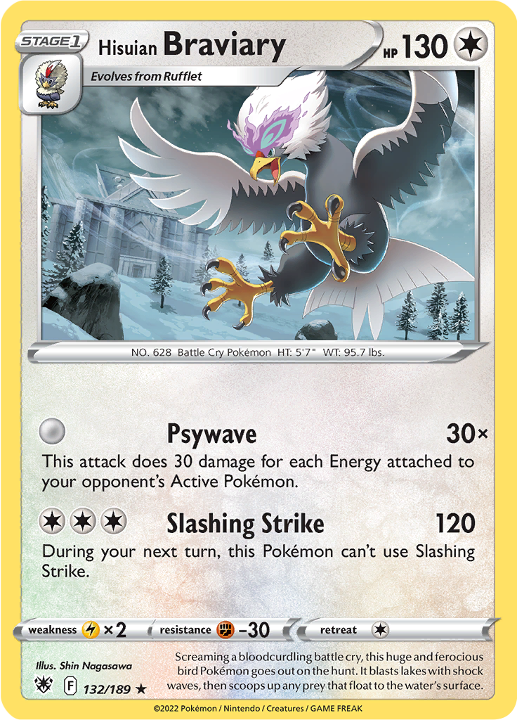 Hisuian Braviary (Reverse Holo)