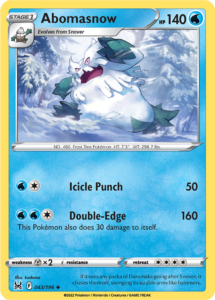 Abomasnow (Reverse Holo)