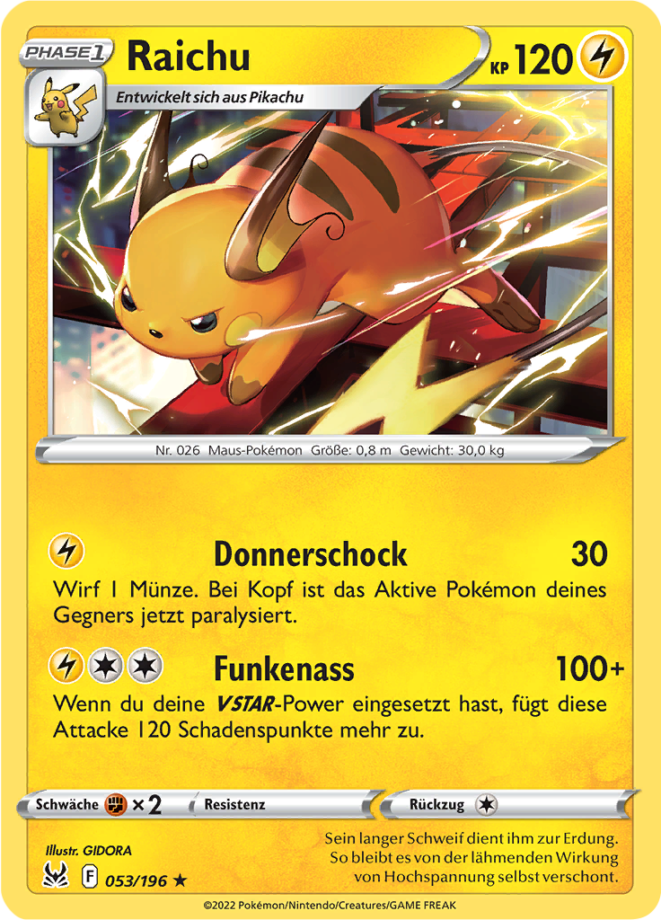 Raichu (Reverse Holo)