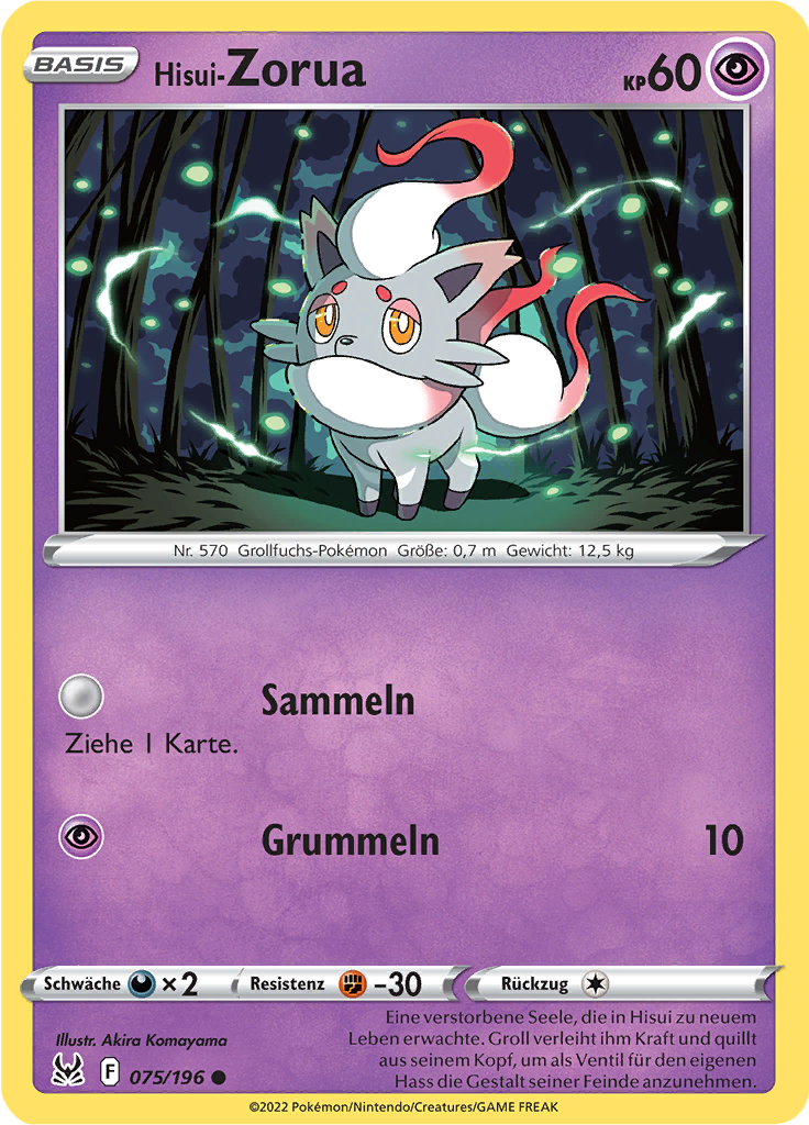 Hisui-Zorua (Reverse Holo)