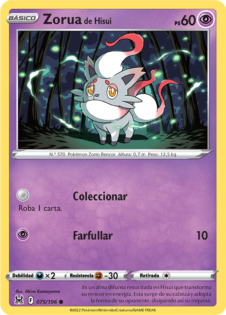 Zorua de Hisui (Reverse Holo)