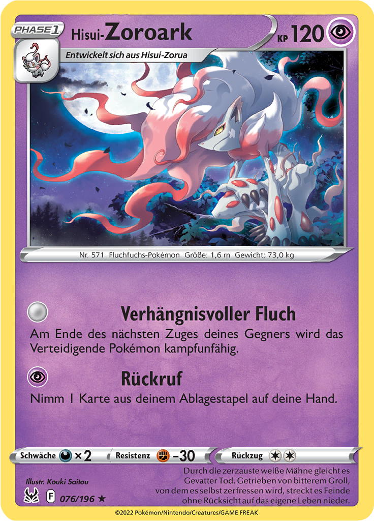 Hisui-Zoroark (Reverse Holo)