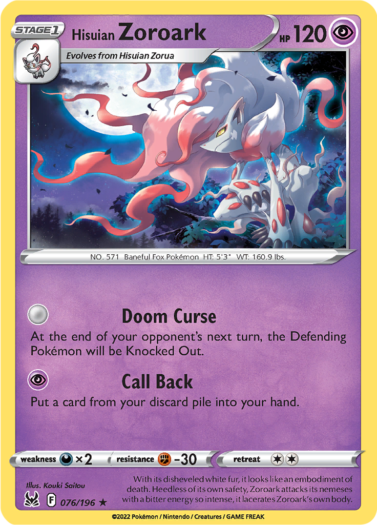 Hisuian Zoroark (Reverse Holo)