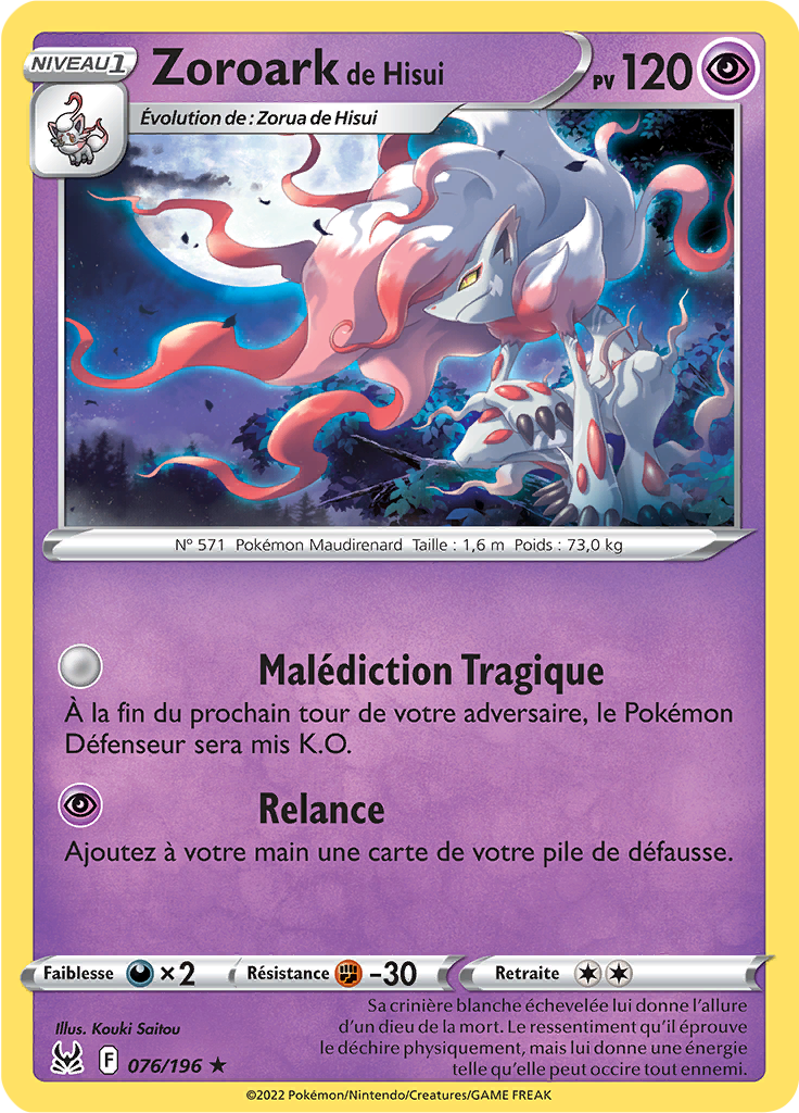 Zoroark de Hisui (Reverse Holo)