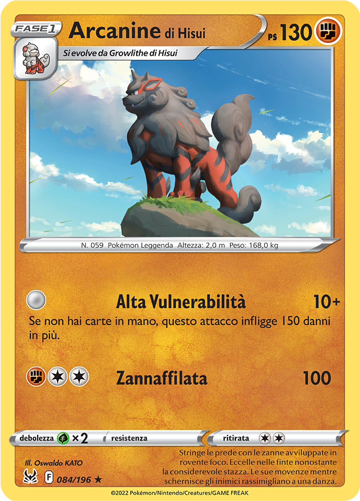 Arcanine di Hisui (Reverse Holo)