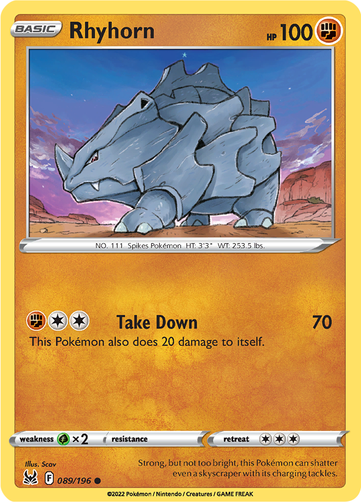 Rhyhorn (Reverse Holo)
