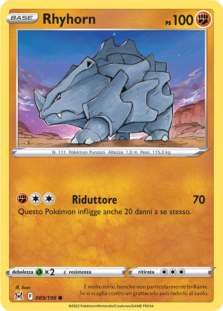 Rhyhorn (Reverse Holo)