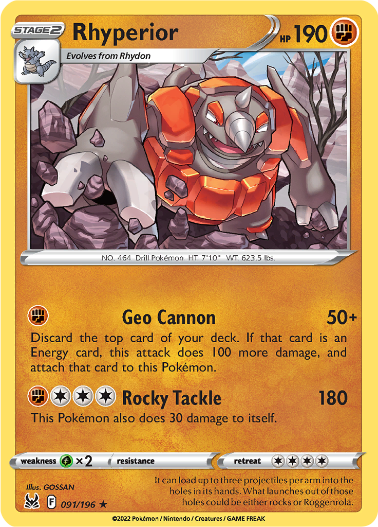 Rhyperior (Reverse Holo)